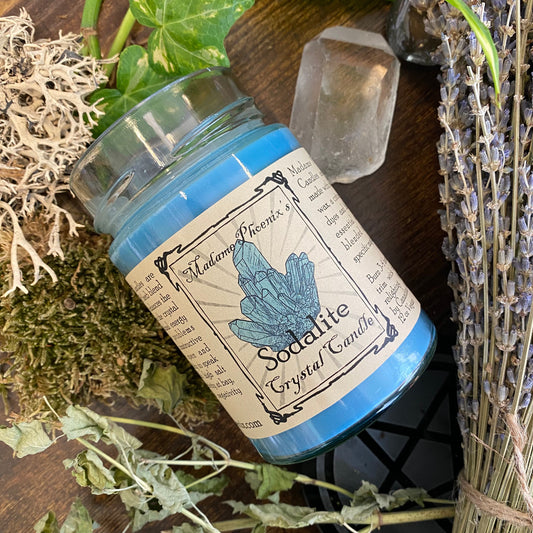 Bougie de sorts de sodalite Crystal Magic