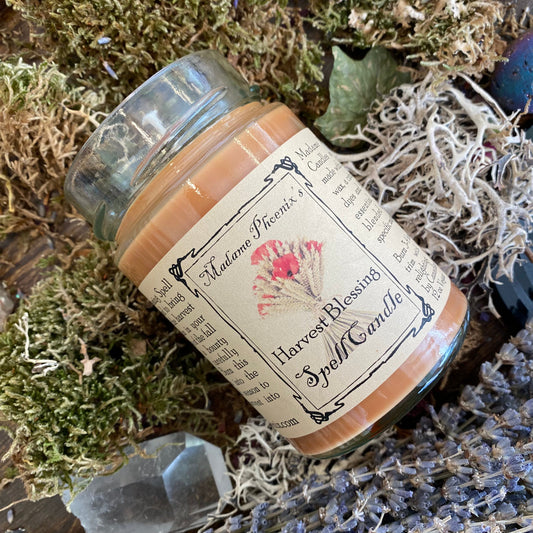 Bougie de Sortilège de l'Équinoxe d'Automne Bénédiction des Moissons