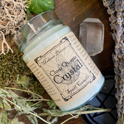 Crystal Magic Clear Quartz Spell Candle