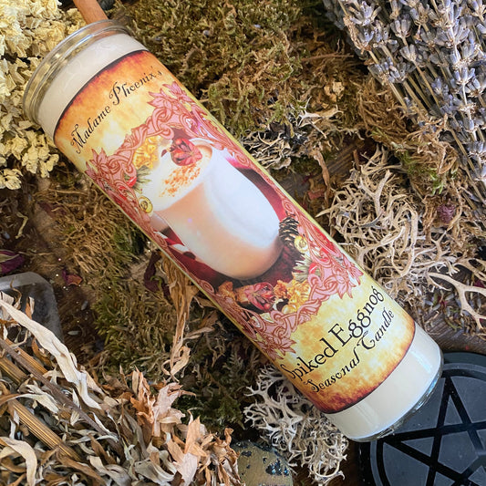 Spiked Eggnog Holiday Seasonal Abundance Blessing Solstice Candle