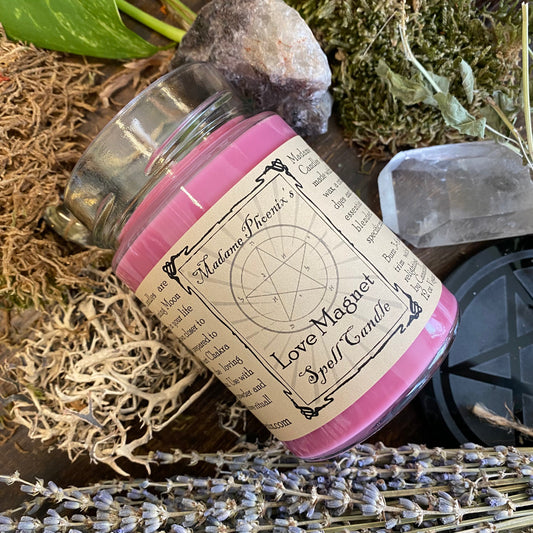 Bougie enchantée Aimant d'amour