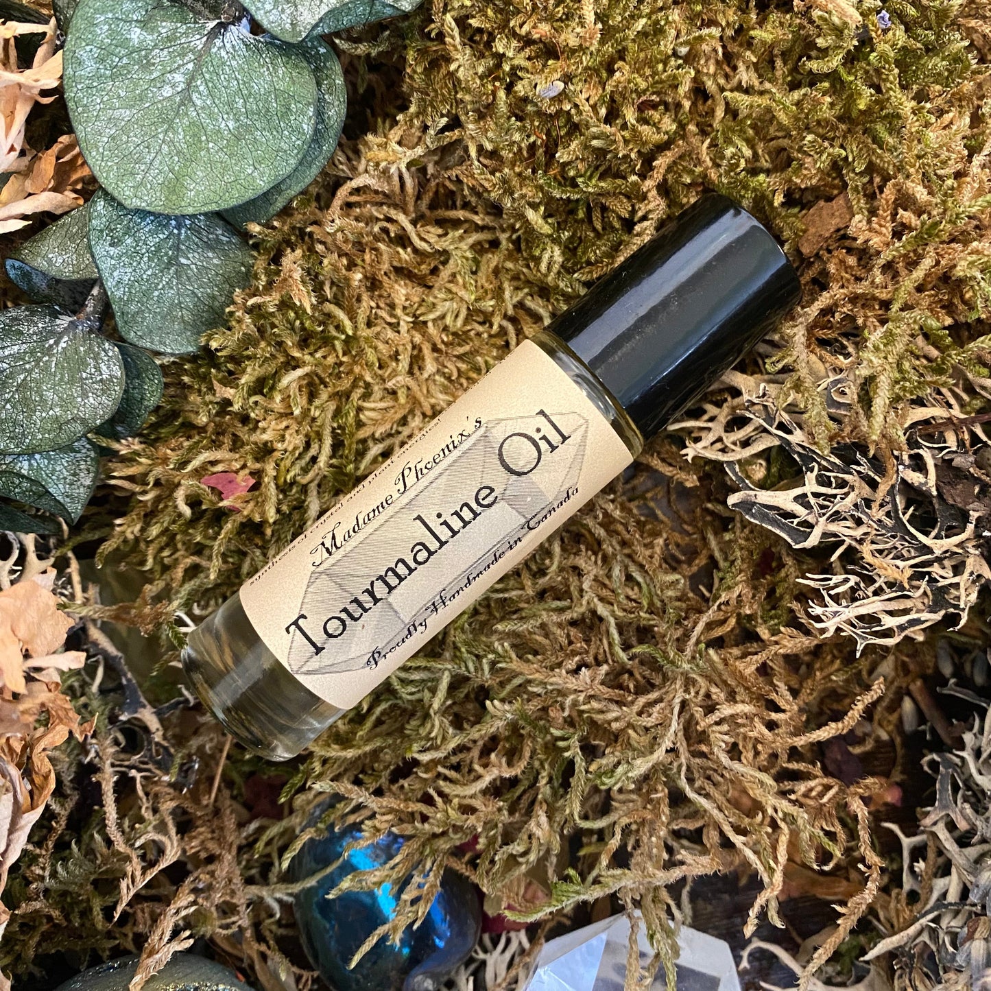 Black Tourmaline Crystal Oil Blend