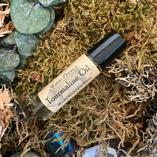 Mélange d'huiles au cristal de tourmaline noire