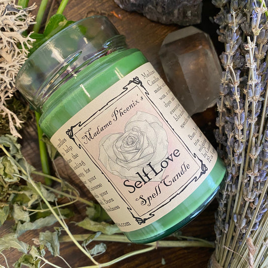 Bougie Magique de Guérison du Cœur pour l'Amour de Soi