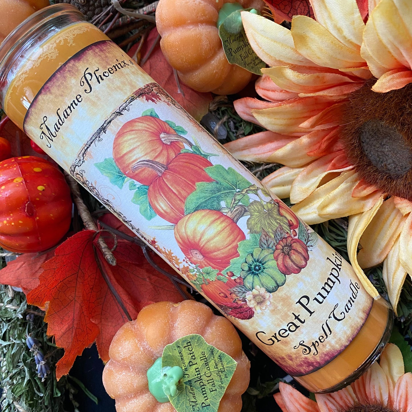 Pumpkin Prosperity Harvest Blessing Candle - Great Pumpkin