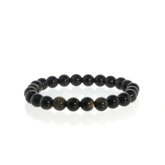 Obsidian Bead Bracelet