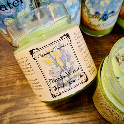 Florida Water Blessing Candle