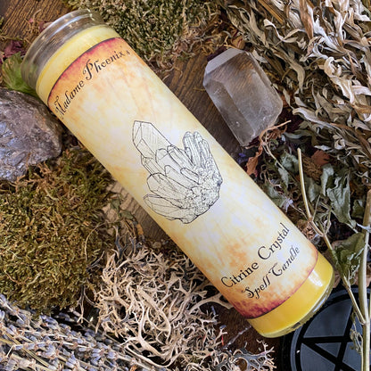 Crystal Magic Citrine Spell Candle
