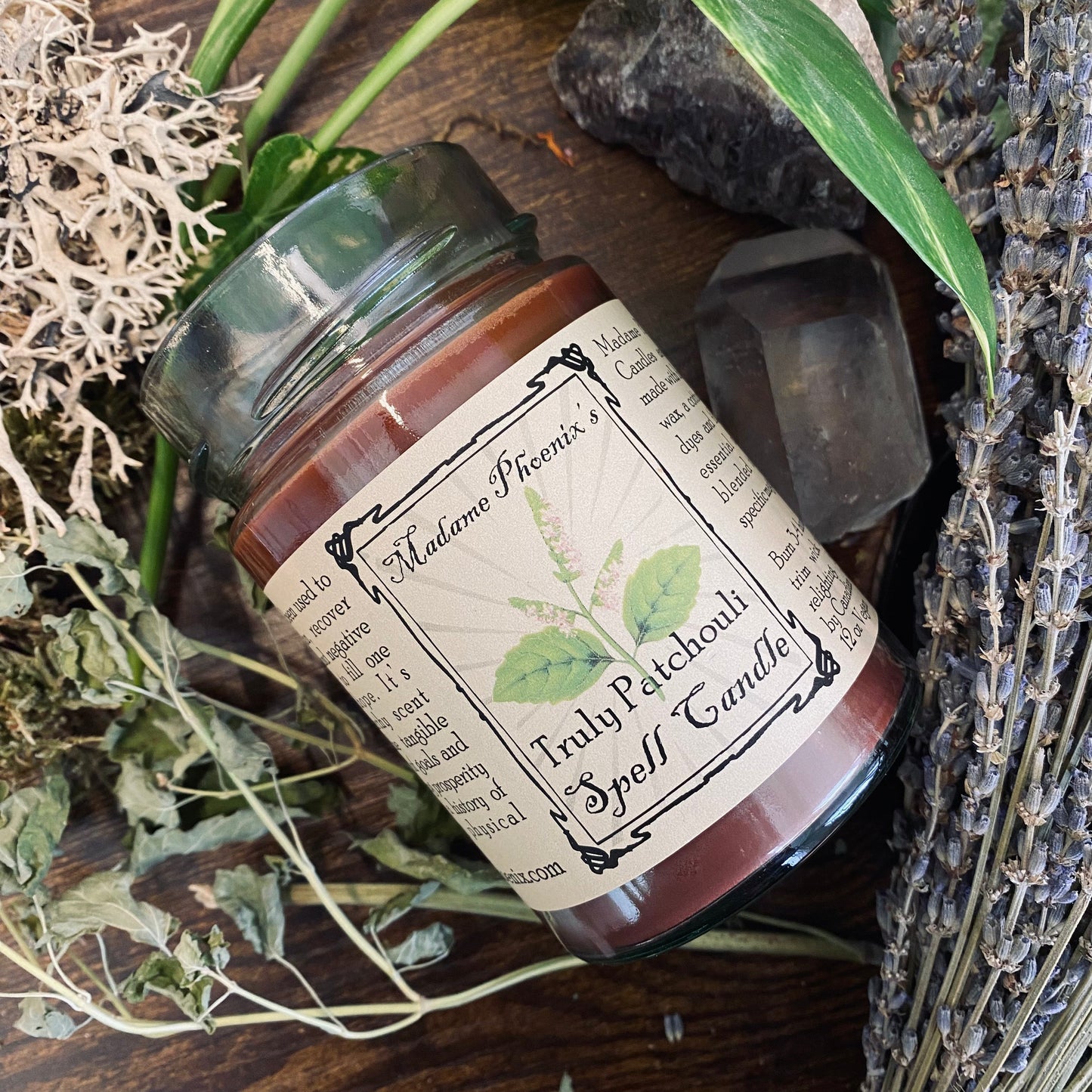 Patchouli Love & Prosperity All Natural Herbal Blessing Candle