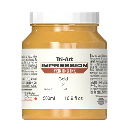 Impressions Block Printing Ink - Iridescent Gold