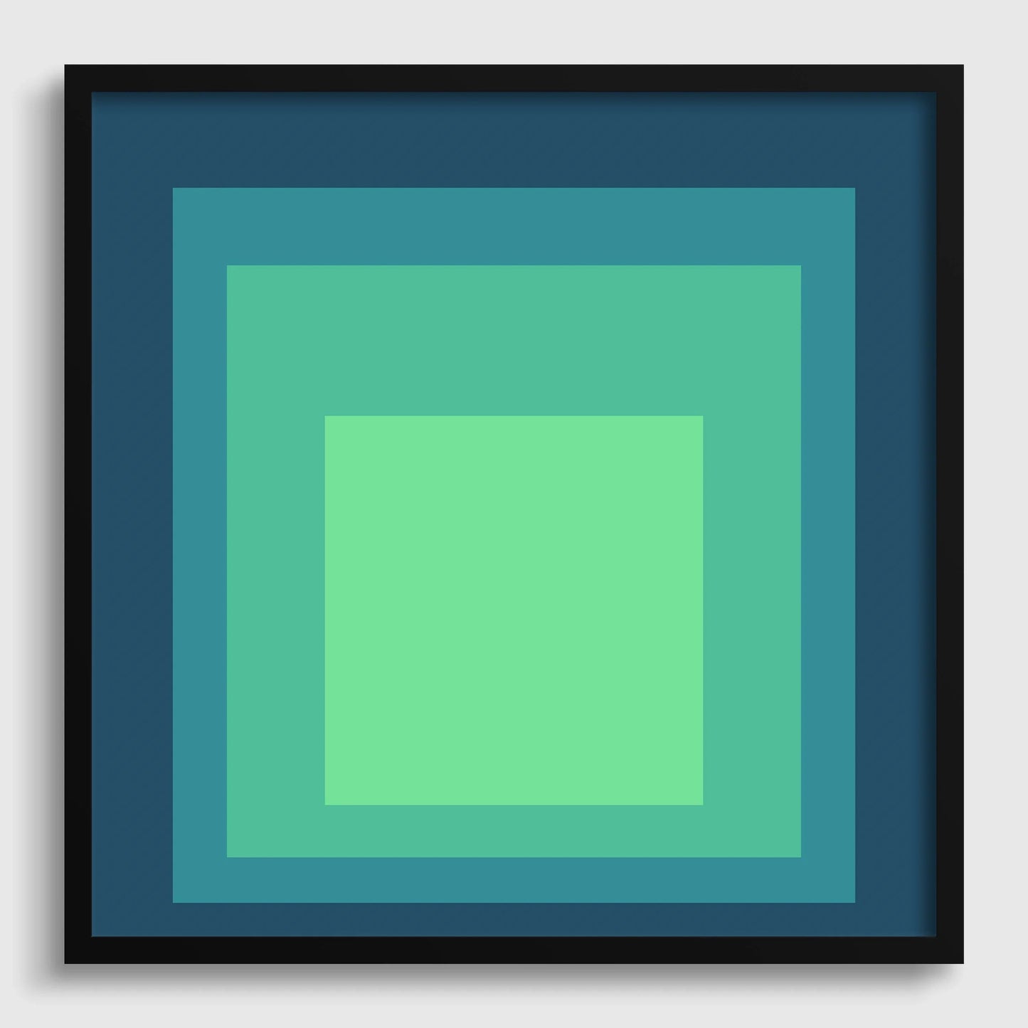 Inspired by Josef Albers - Sarah - Homage to the Square Giclee Print: Mid-Century Modern Art