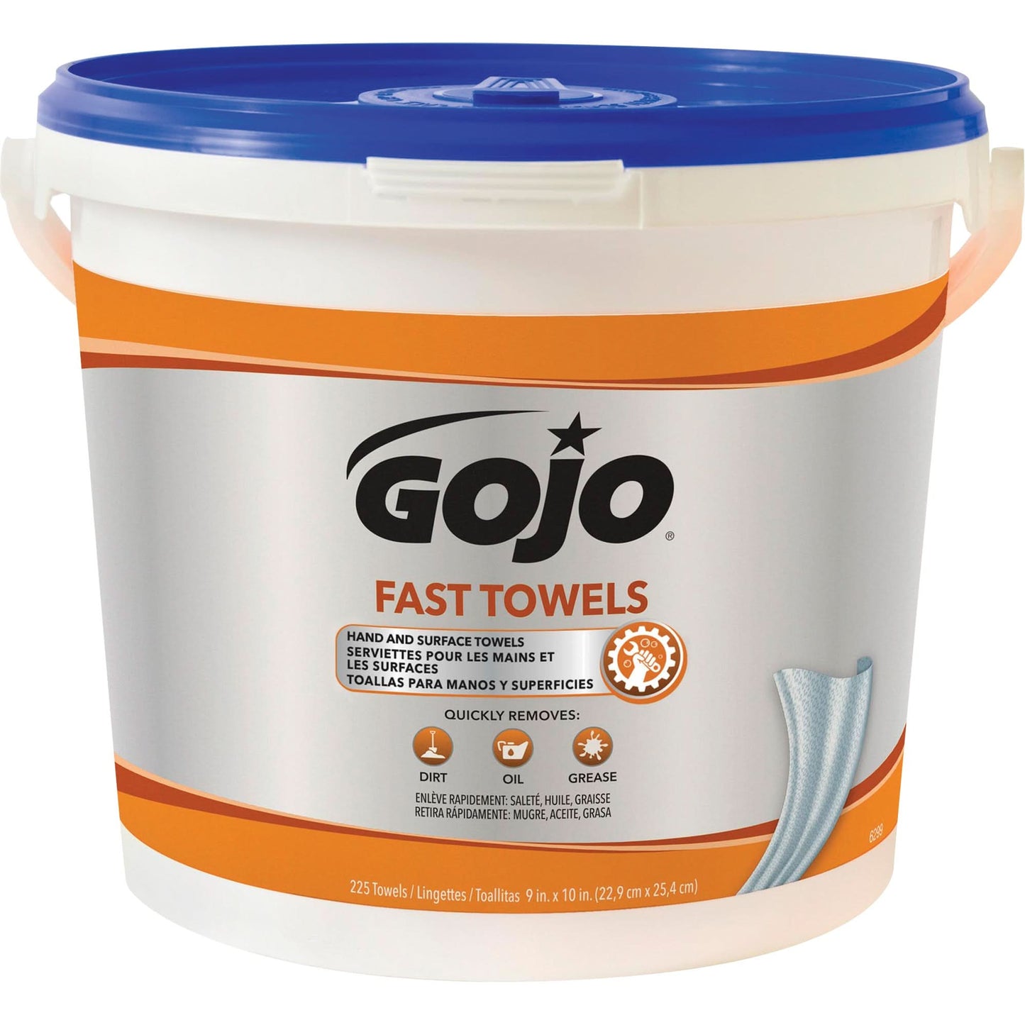 Fast Wipes® Hand Cleaning Towels, 225 Wipes, 10" x 9"