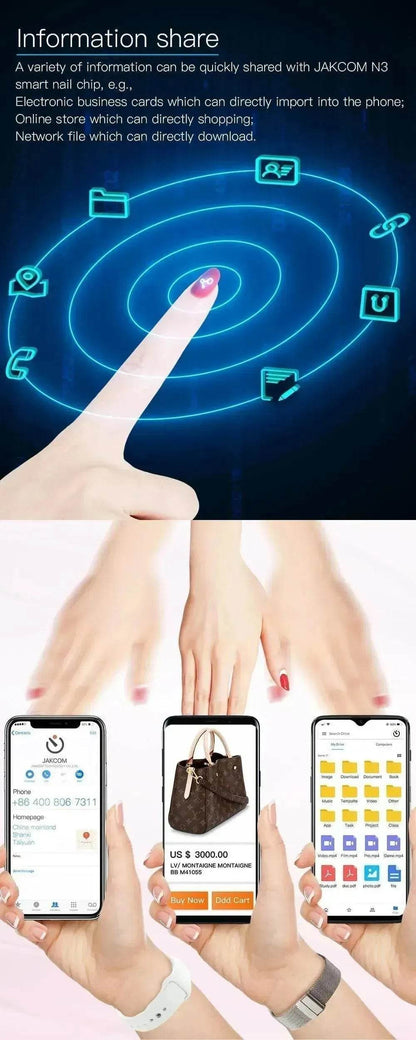 JAKCOM N3 Smart Wireless Sensor Nail Chip