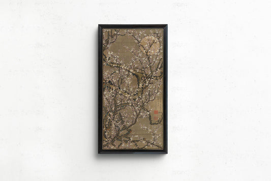 Estampe Giclée "Fleurs de Prunier Blanches" de Jakuchu Ito : Art Botanique Asiatique Vintage