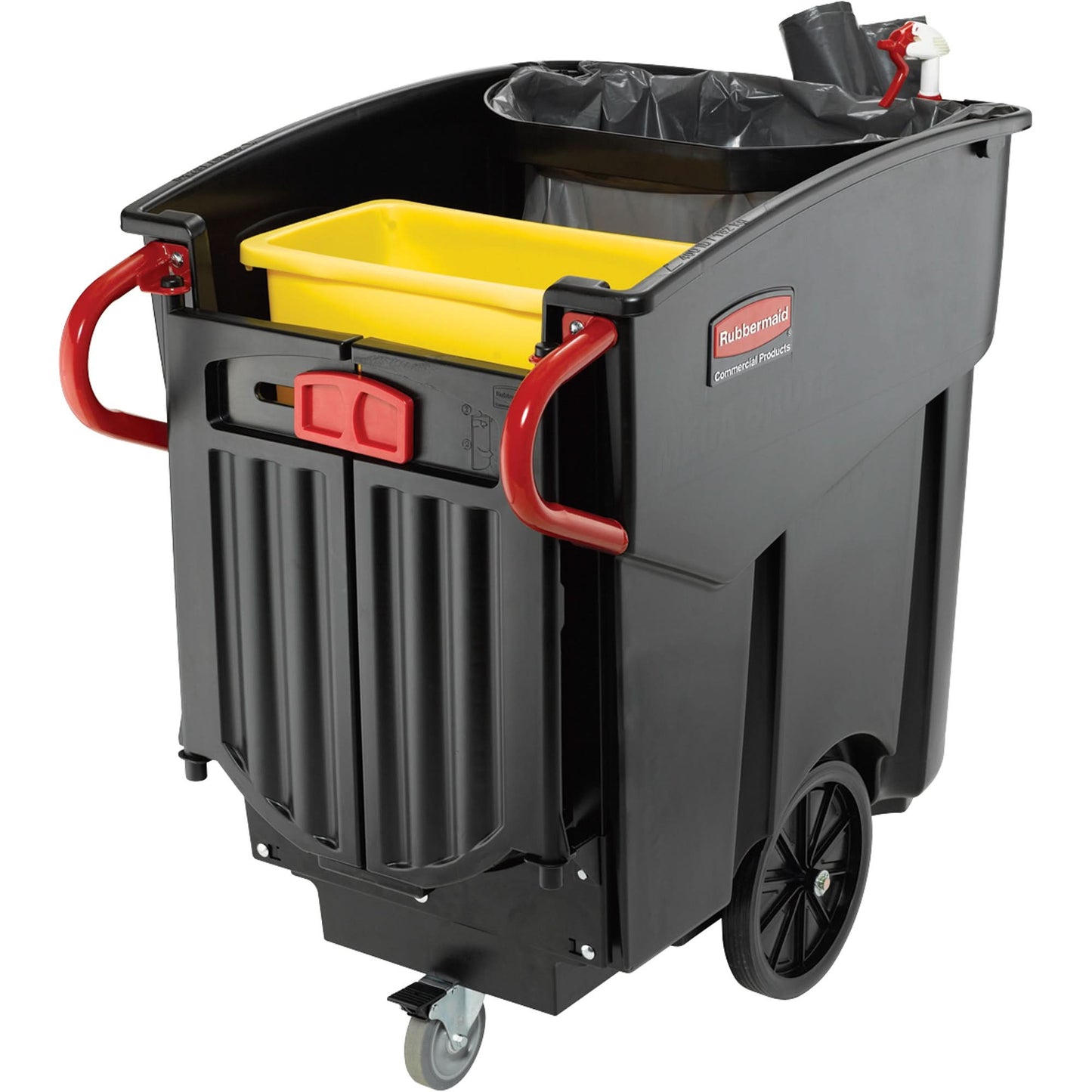 Mega Brute® Mobile Waste Collectors, Polyethylene, 120 US gal.