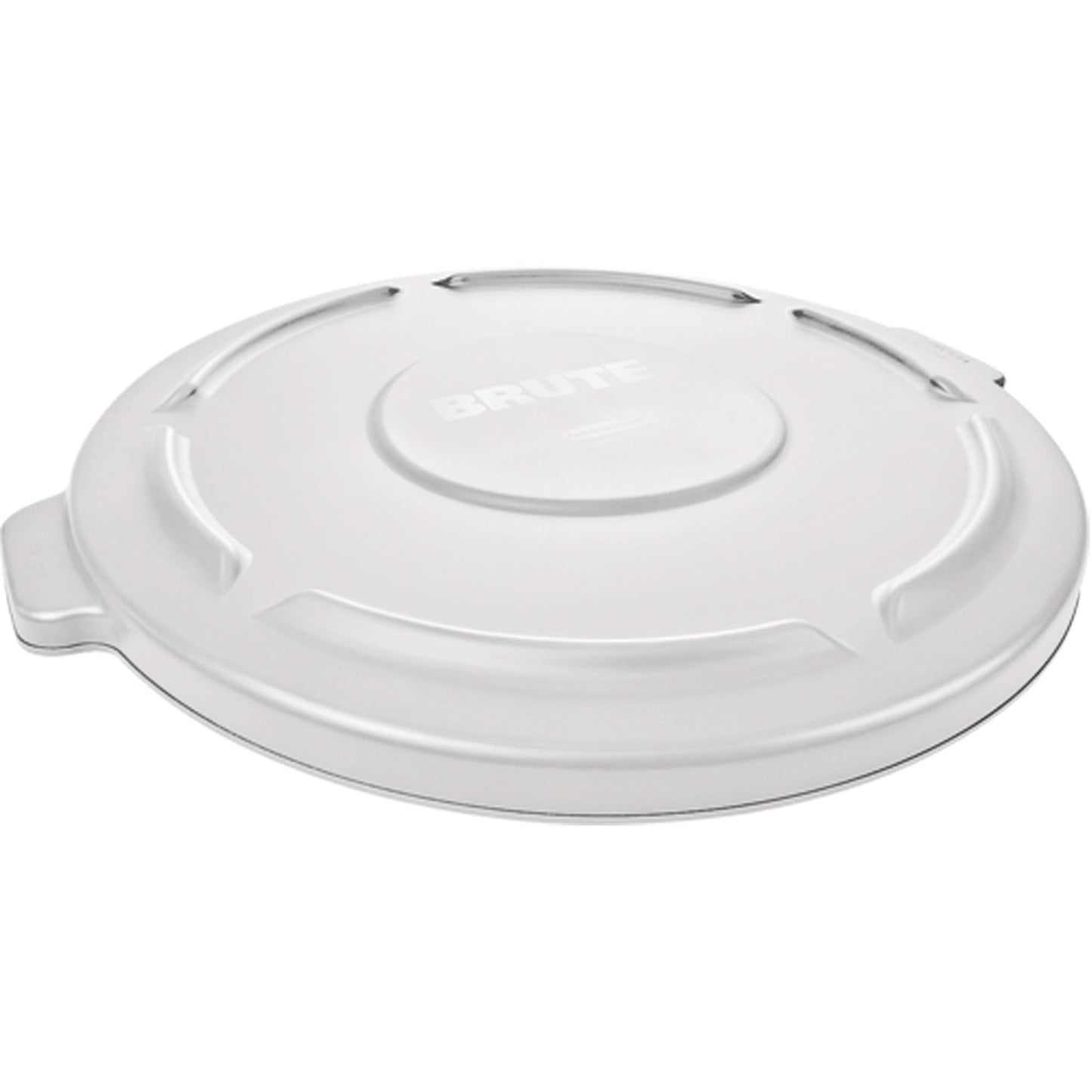 Round Brute® Tops, Flat Lid, Plastic/Polyethylene, Fits Container Size: 22" Dia.