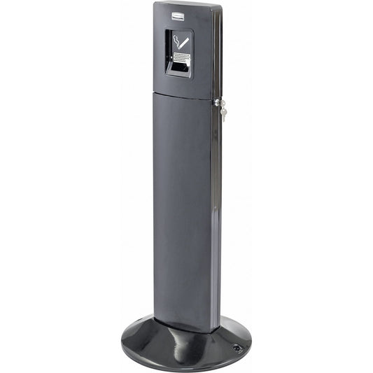 Borne-cendrier Metropolitan, autoportante, acier inoxydable, capacité de 6 litres, hauteur de 109 cm