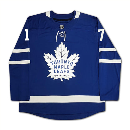 WENDEL CLARK AUTOGRAPHED BLUE TORONTO MAPLE LEAFS JERSEY