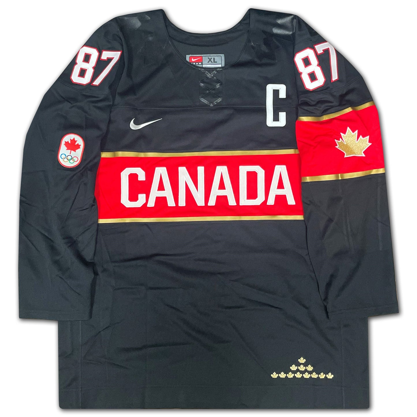 SIDNEY CROSBY SIGNED JERSEY TEAM CANADA 2014 LTD ED /87