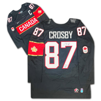 SIDNEY CROSBY SIGNED JERSEY TEAM CANADA 2014 LTD ED /87
