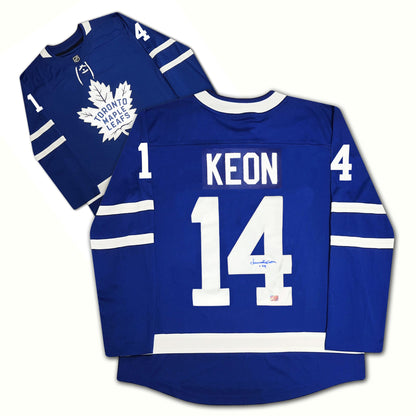 DAVE KEON AUTOGRAPHED BLUE TORONTO MAPLE LEAFS JERSEY