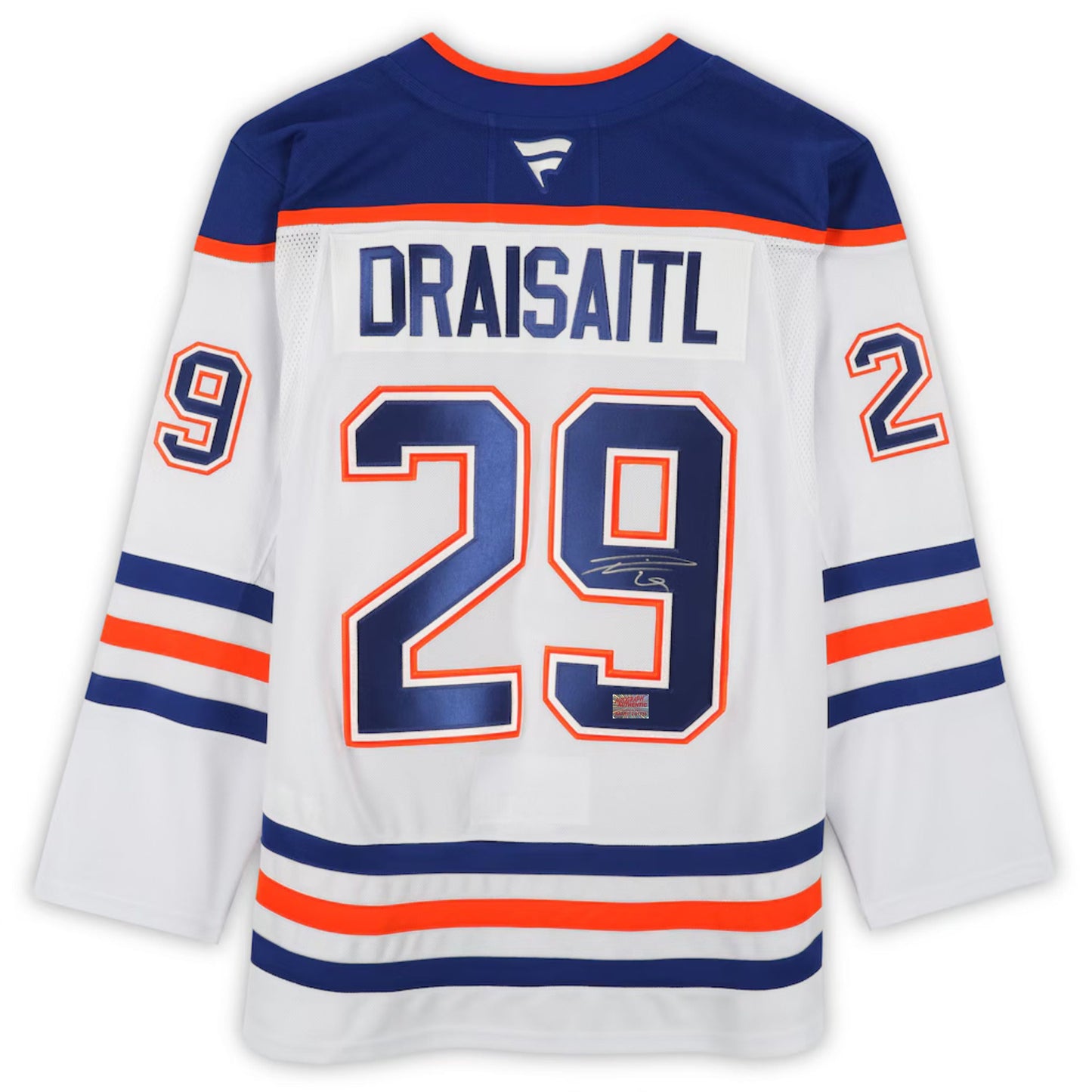 LEON DRAISAITL AUTOGRAPHED WHITE EDMONTON OILERS JERSEY