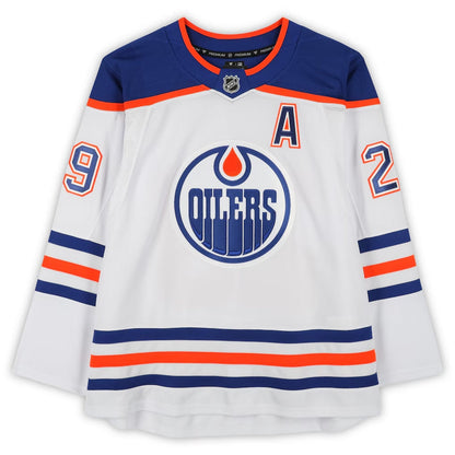 Leon Draisaitl Autographed Edmonton Oilers White Jersey