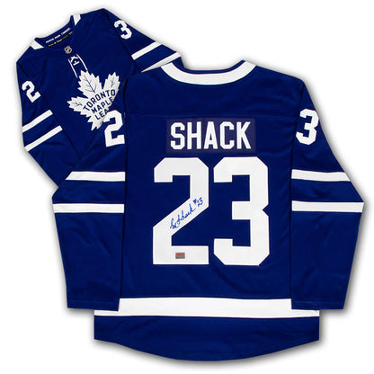 EDDIE SHACK AUTOGRAPHED TORONTO MAPLE LEAFS JERSEY
