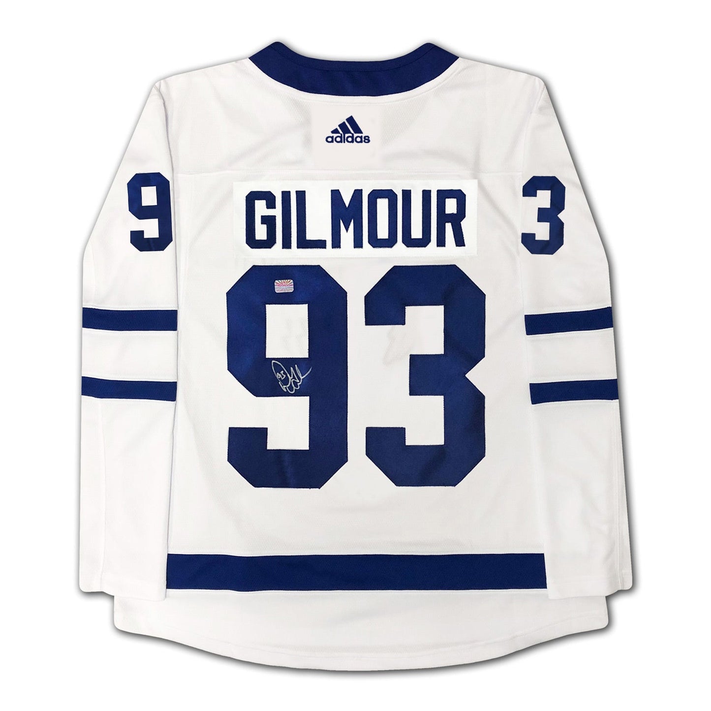 DOUG GILMOUR SIGNED ADIDAS WHITE TORONTO MAPLE LEAFS JERSEY