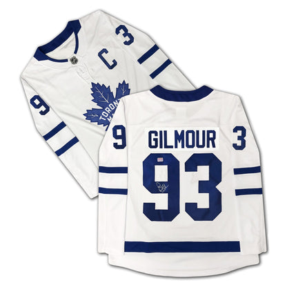 DOUG GILMOUR SIGNED FANATICS WHITE TORONTO MAPLE LEAF JERSEY