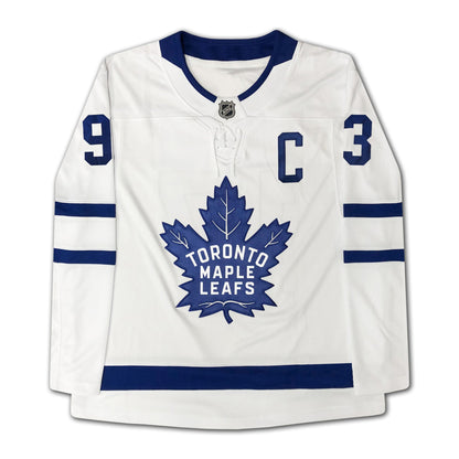 DOUG GILMOUR SIGNED FANATICS WHITE TORONTO MAPLE LEAF JERSEY