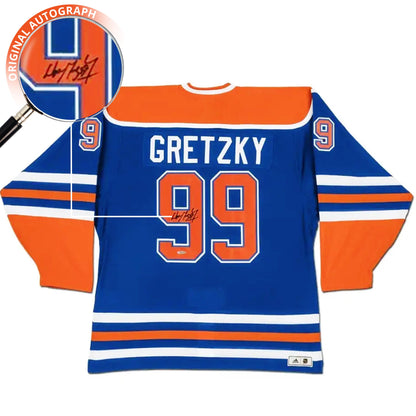 Wayne Gretzky Autographed Edmonton Oilers Blue Jersey