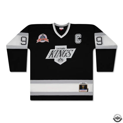 WAYNE GRETZKY SIGNED THROWBACK JERSEY MITCHELL & NESS '92-93 - L.A. KINGS - UDA