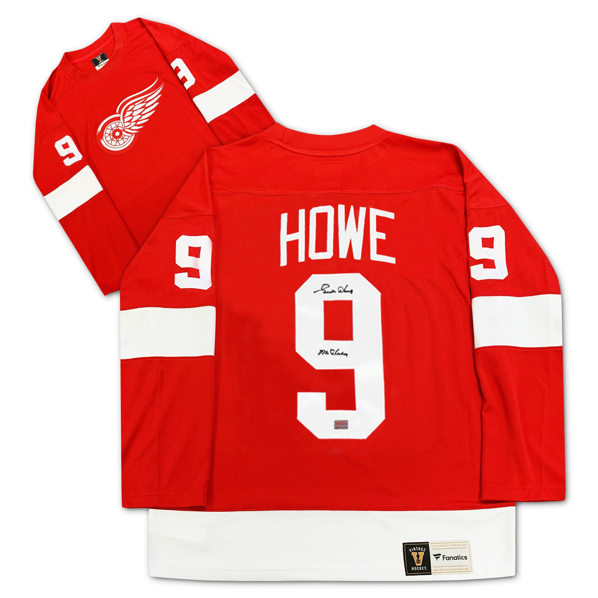 Gordie Howe Autographed Detroit Red Wings Red Jersey