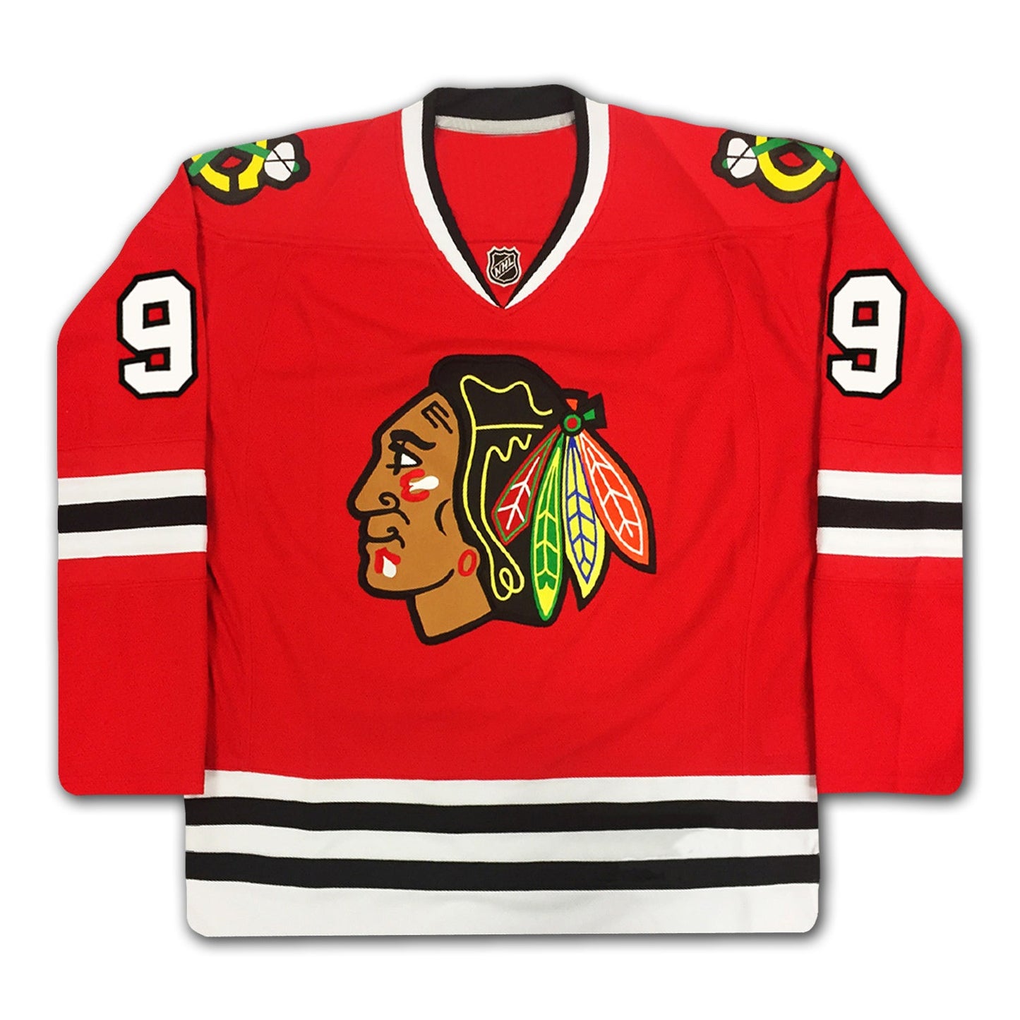 BOBBY HULL AUTOGRAPHED RED CHICAGO BLACKHAWKS JERSEY