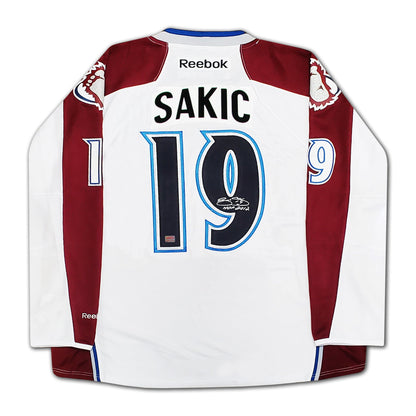JOE SAKIC AUTOGRAPHED JERSEY COLORADO AVALANCE - WHITE
