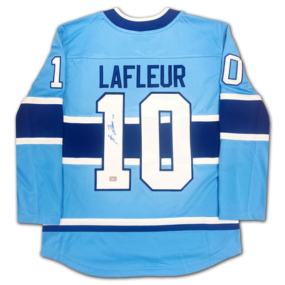 GUY LAFLEUR AUTOGRAPHED SPECIAL EDITION LIGHT BLUE JERSEY - MONTREAL CANADIENS