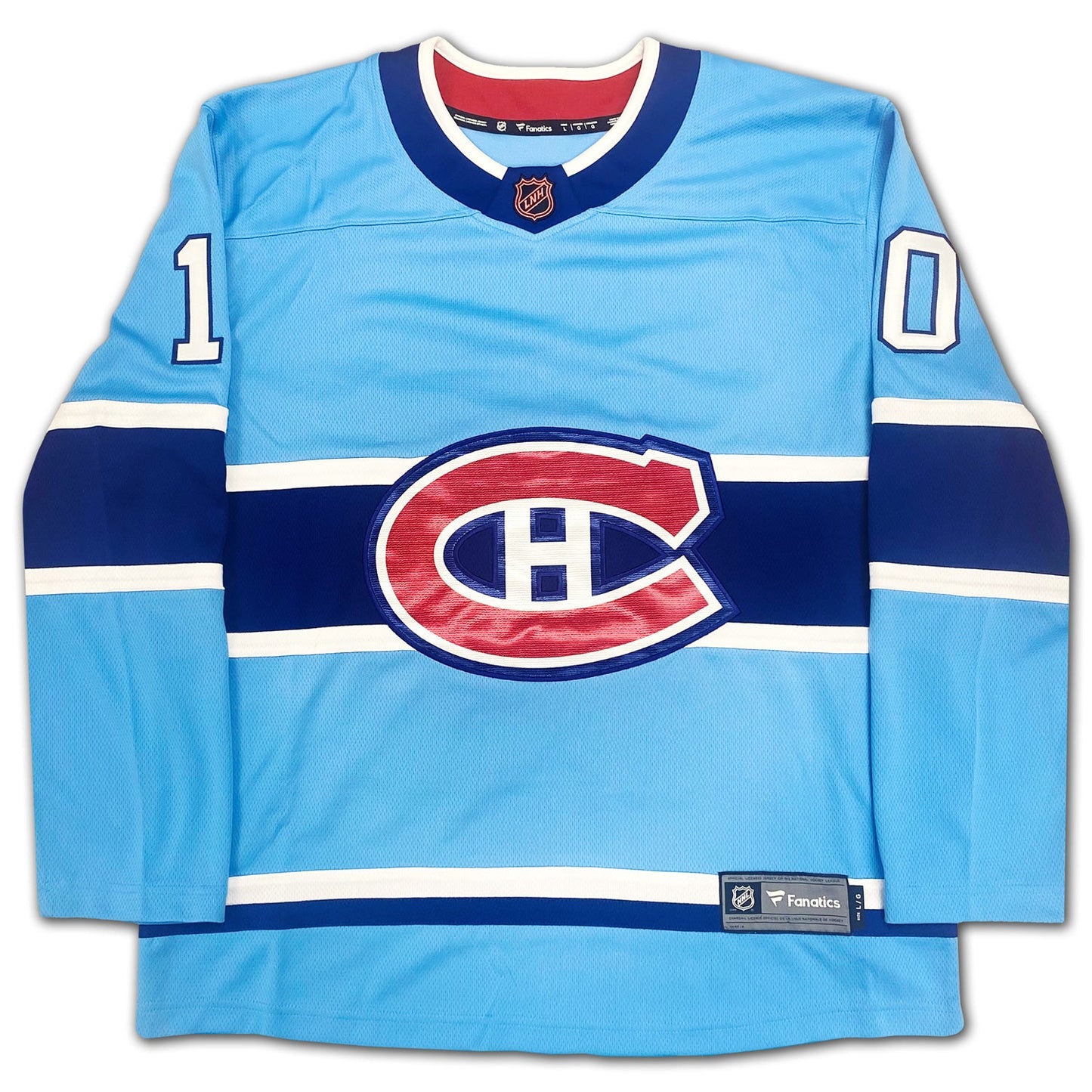 GUY LAFLEUR AUTOGRAPHED SPECIAL EDITION LIGHT BLUE JERSEY - MONTREAL CANADIENS