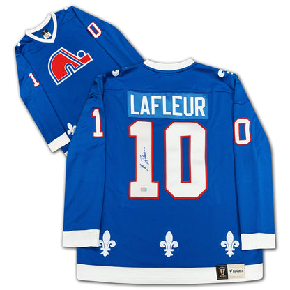 GUY LAFLEUR AUTOGRAPHED QUEBEC NORDIQUES JERSEY