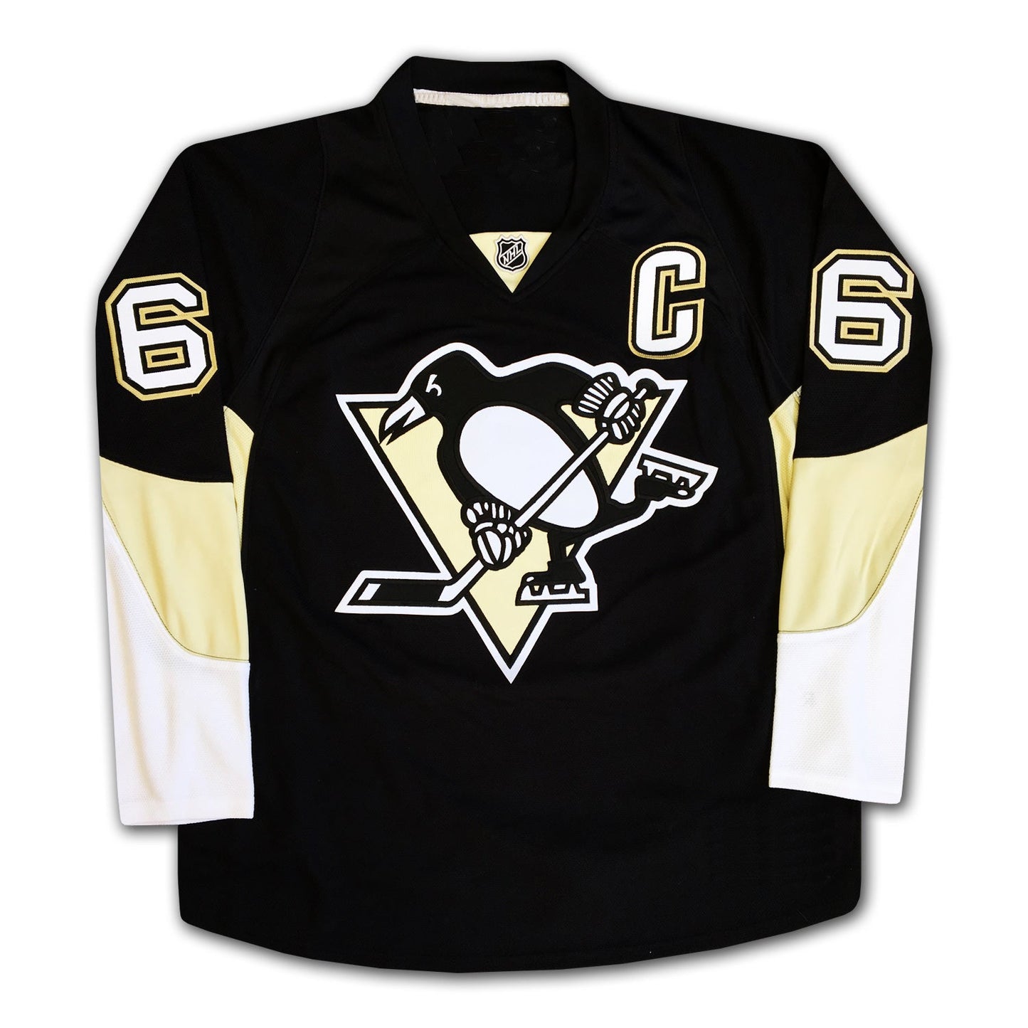 MARIO LEMIEUX AUTOGRAPHED PITTSBURGH PENGUINS BLACK JERSEY