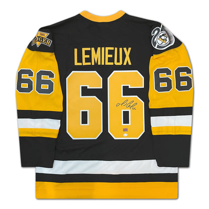 MARIO LEMIEUX SIGNED MITCHELL & NESS JERSEY - PITTSBURGH PENGUINS
