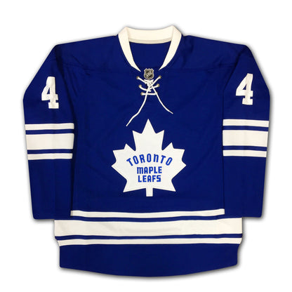 RED KELLY AUTOGRAPHED BLUE TORONTO MAPLE LEAFS JERSEY