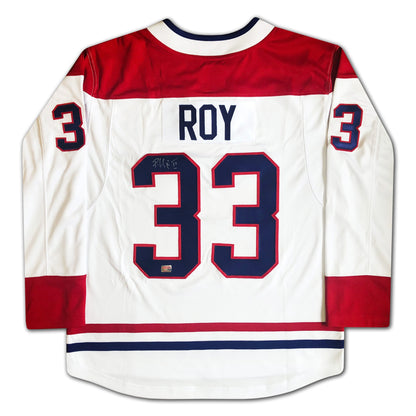 Patrick Roy Autographed Montreal Canadiens White Jersey