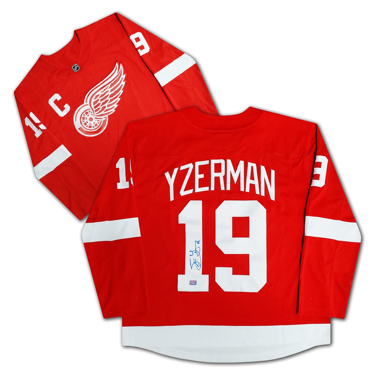 STEVE YZERMAN AUTOGRAPHED RED DETROIT RED WINGS JERSEY