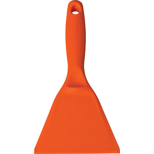 Grand racloir à main, orange, 10 cm l. x 25 cm L.