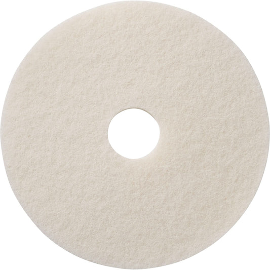 Floor Pads, 21", Polish, White