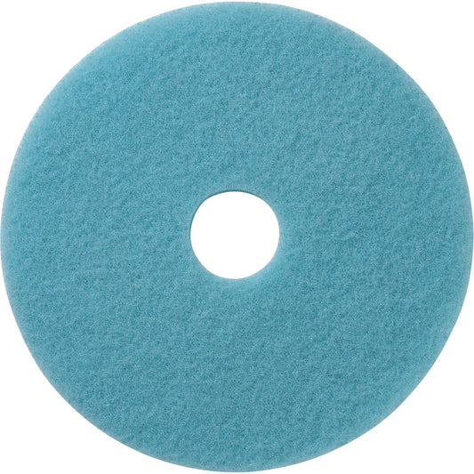 Luster Lite Floor Pads, 21", Burnishing, Light Blue