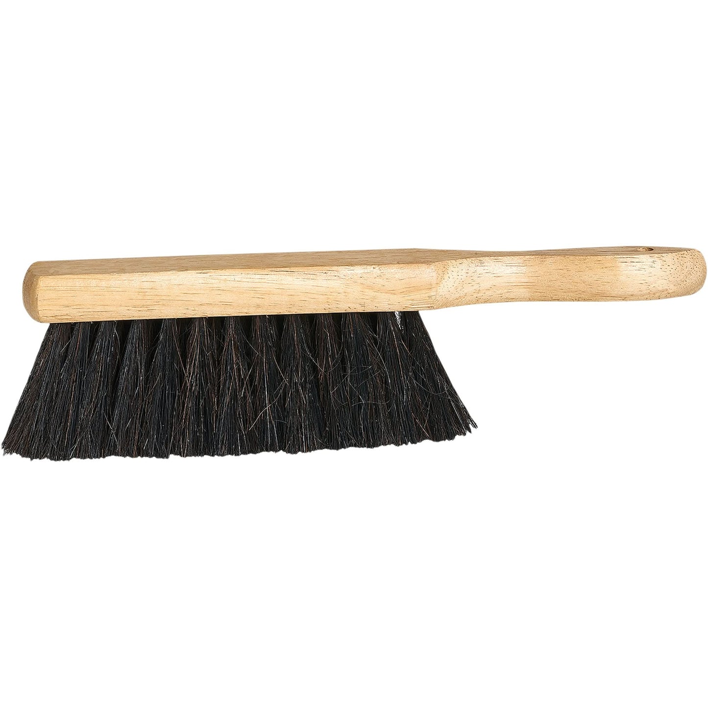 Brosse de nettoyage pour billot, 32,4 cm L, soies en crin de cheval, noire