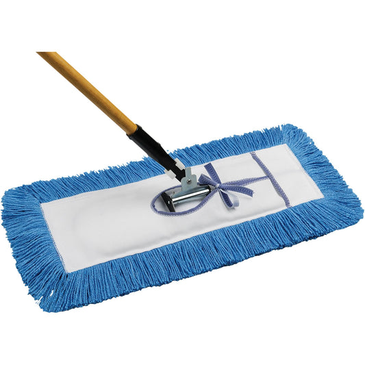 Static-H Dust Mop with Handle, Tie-On Style, Nylon, 24" L x 5" W