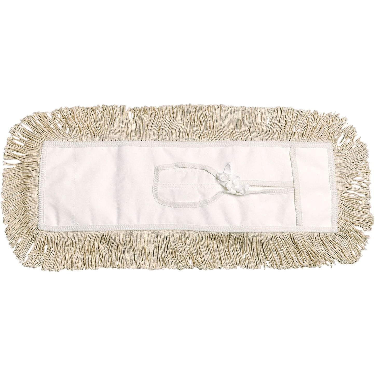 Dust Mop, Tie-On Style, Cotton, 36" L x 3-1/2" W